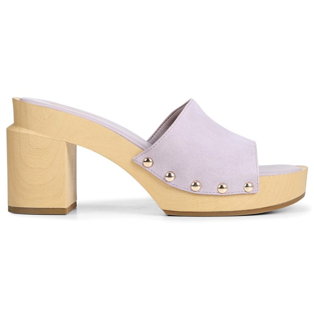 NEW FRANCO SARTO White Made In Brazil Leather Capri Clog Sandals  254
